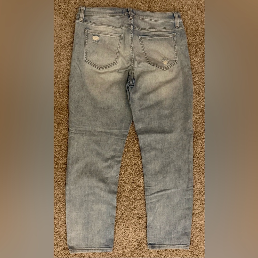 Studio Blue Casey Mid Rise Cropped Relaxed Skinny Jeans - Lt Blue - Size 31 (12) - Picture 5 of 6